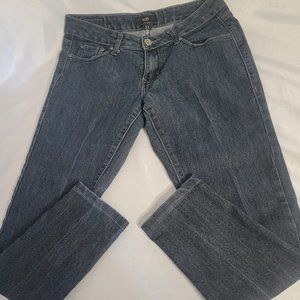 BQB Women's Blue Skinny Tapered Jeans (Size 11)